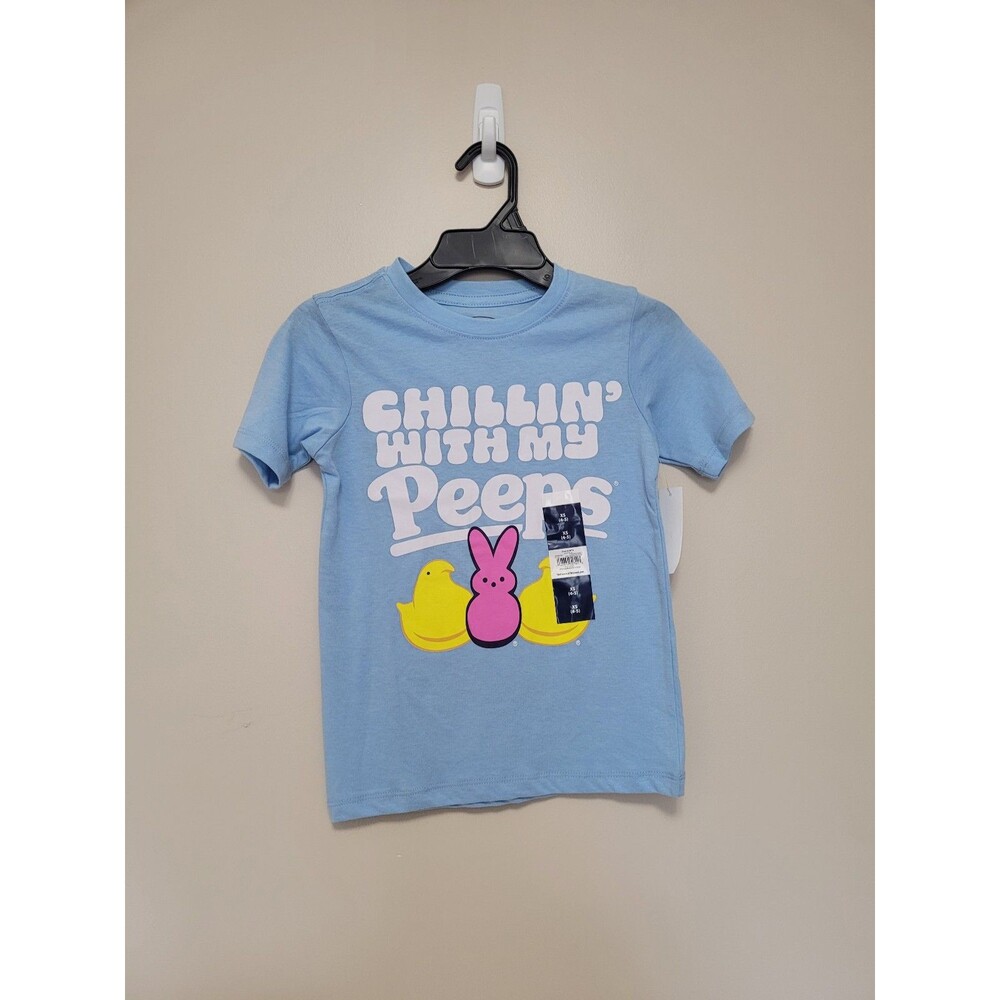 NEW Easter Chilling with my Peeps Graphic T-Shirt Boy's XS 4/5